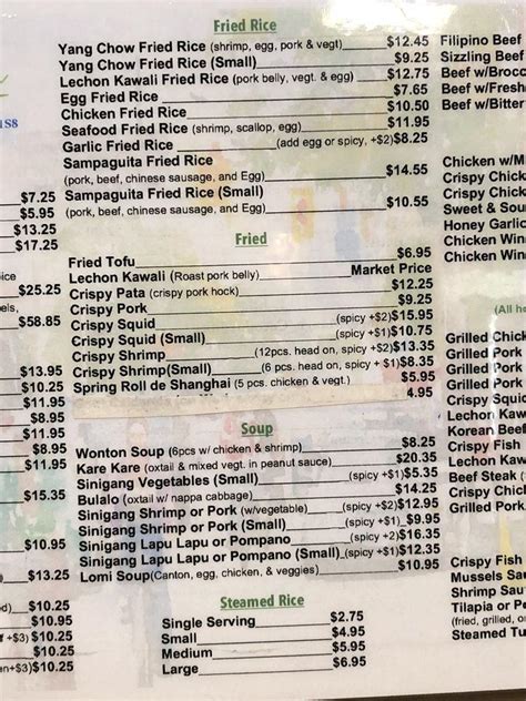 sampaguita village family restaurant menu|Sampaguita Village Restaurant, Toronto .
